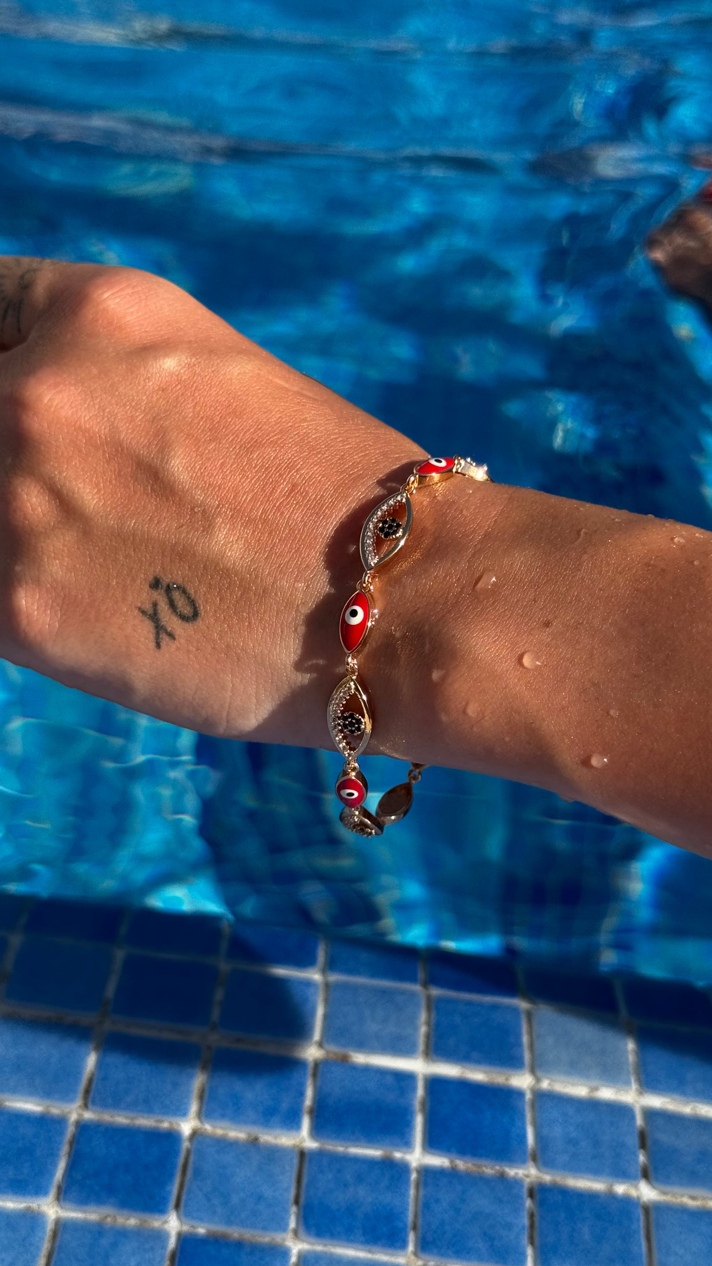 Red Evil Eye Charm Bracelet