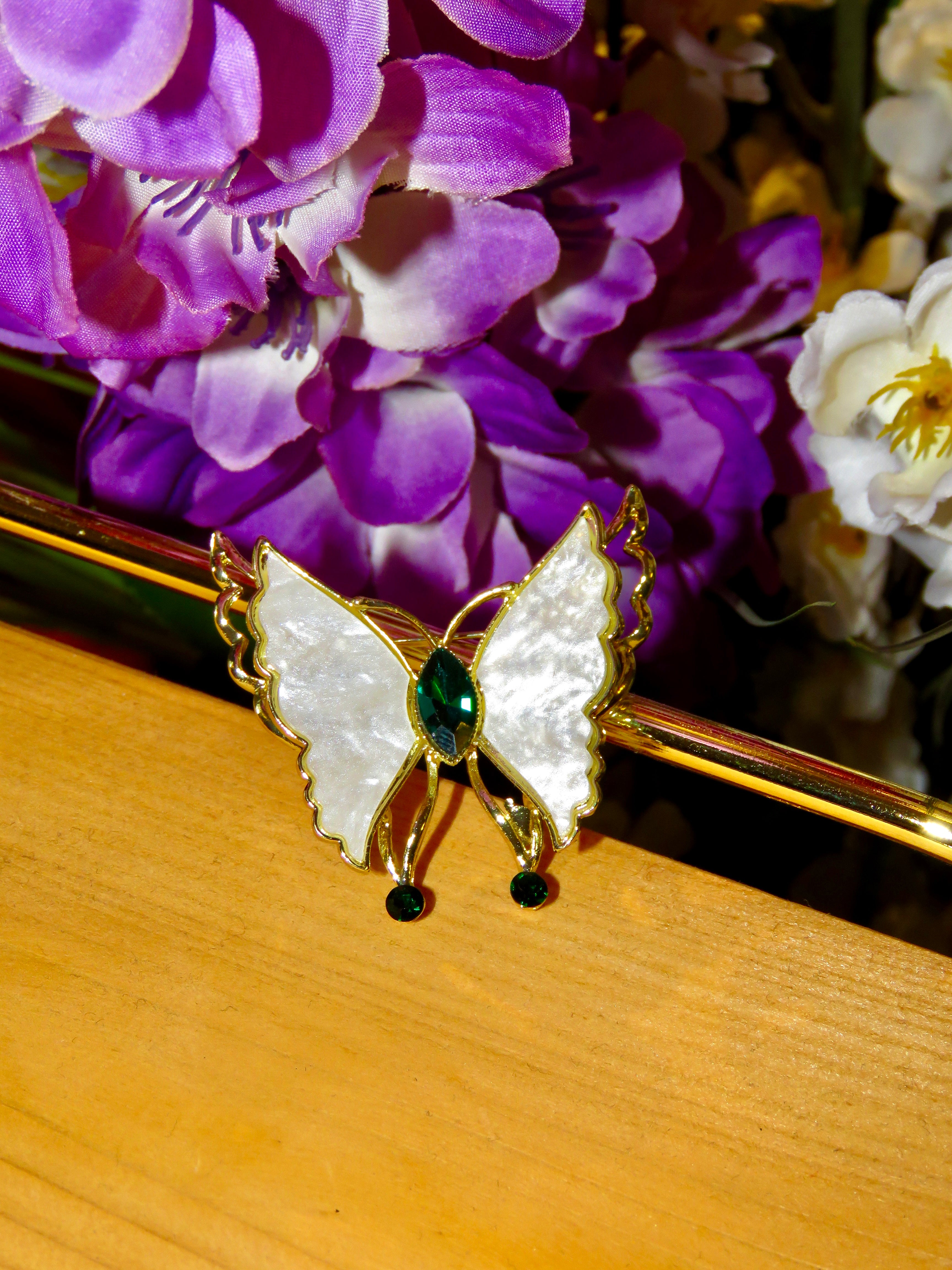 Moonlight Monarch Brooch
