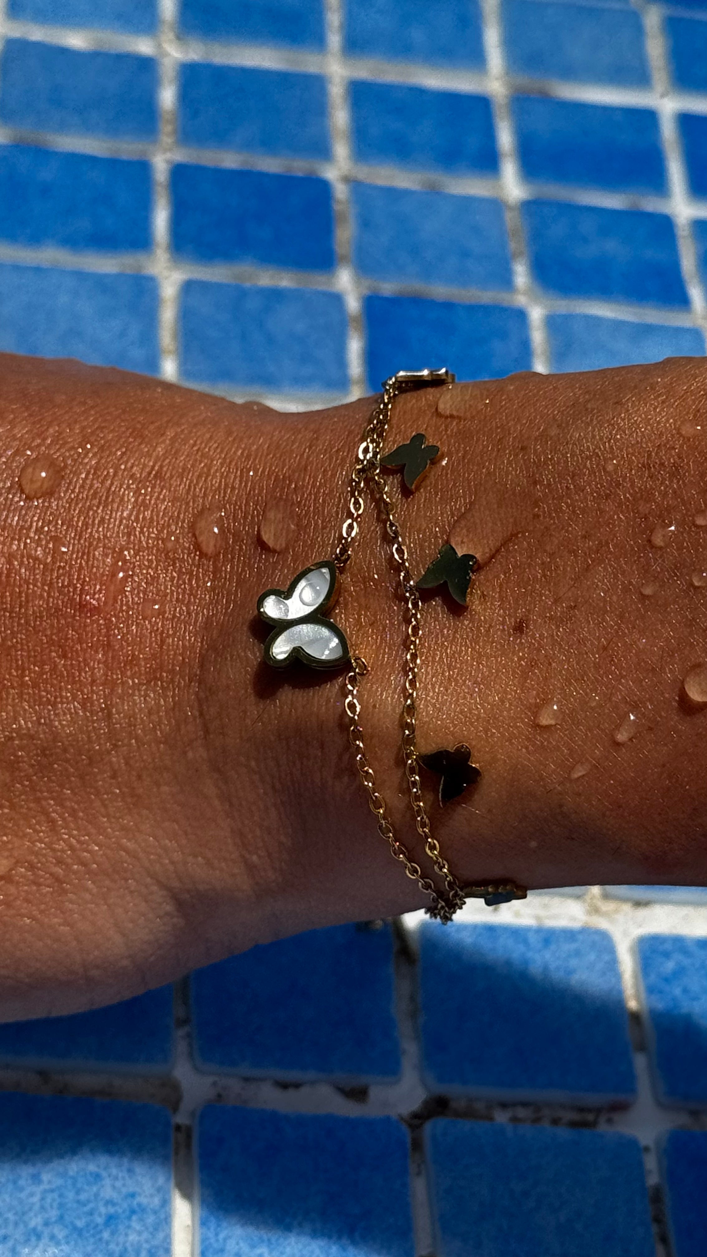 Mother of Pearl Butterfly Bracelet