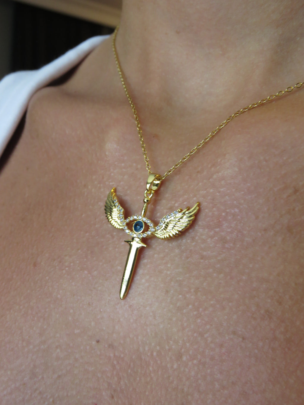 Celestial Guardian Sword Necklace
