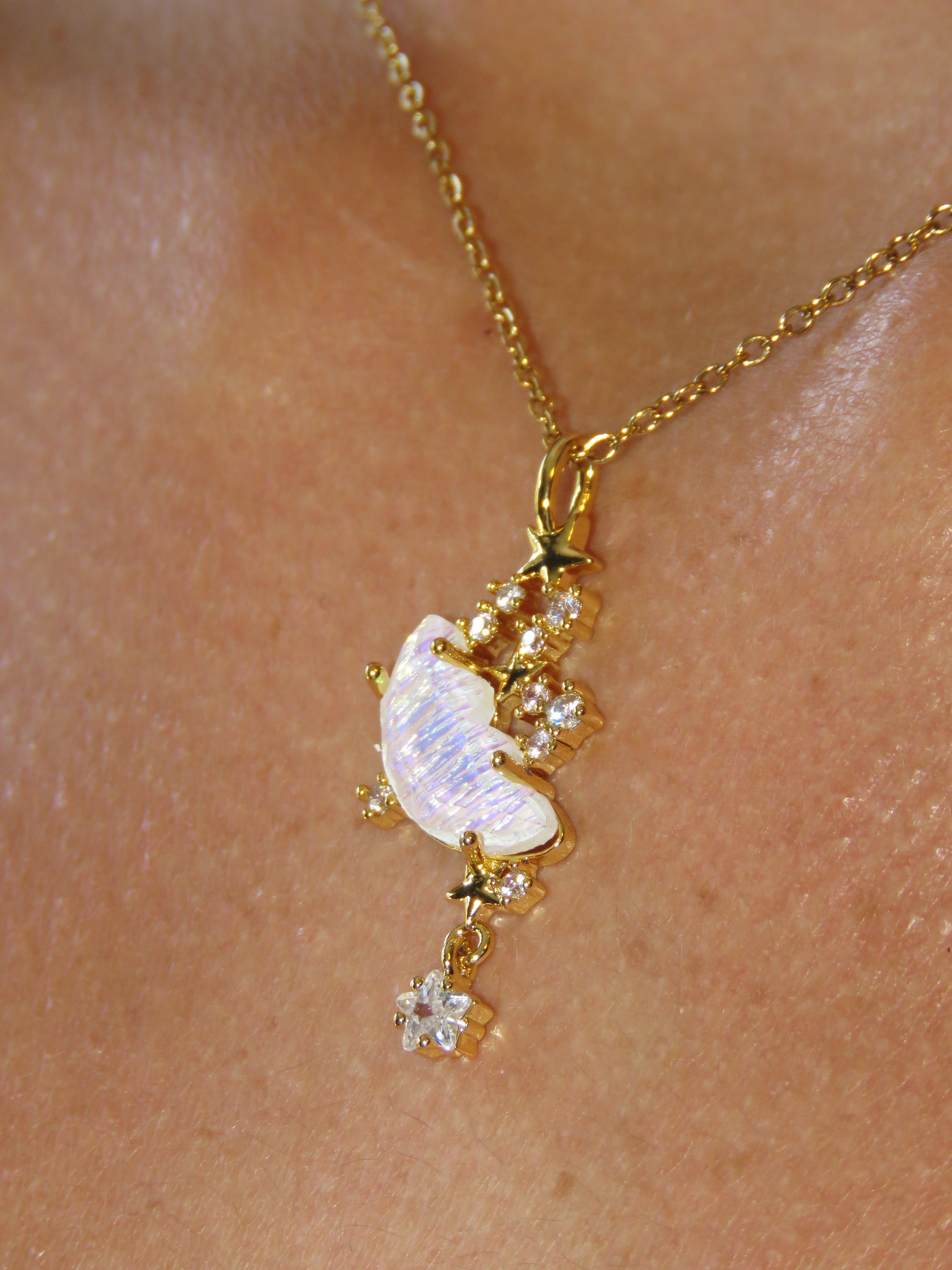 Moonlight Bird Necklace