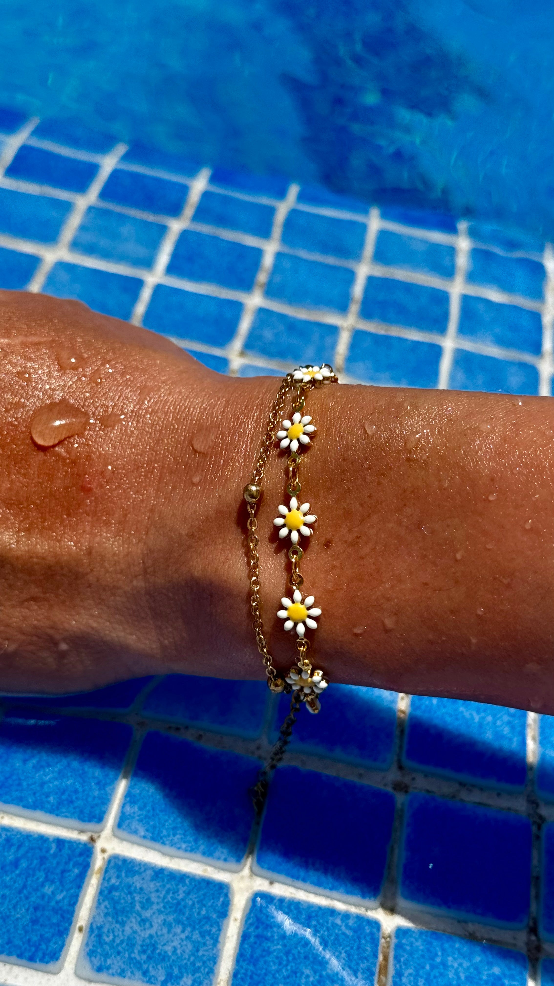Daisy Charm Bracelet
